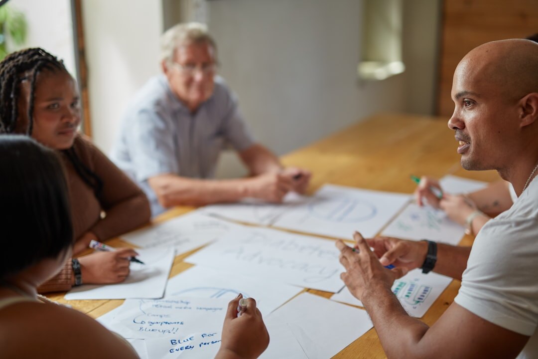 diverse team brainstorming