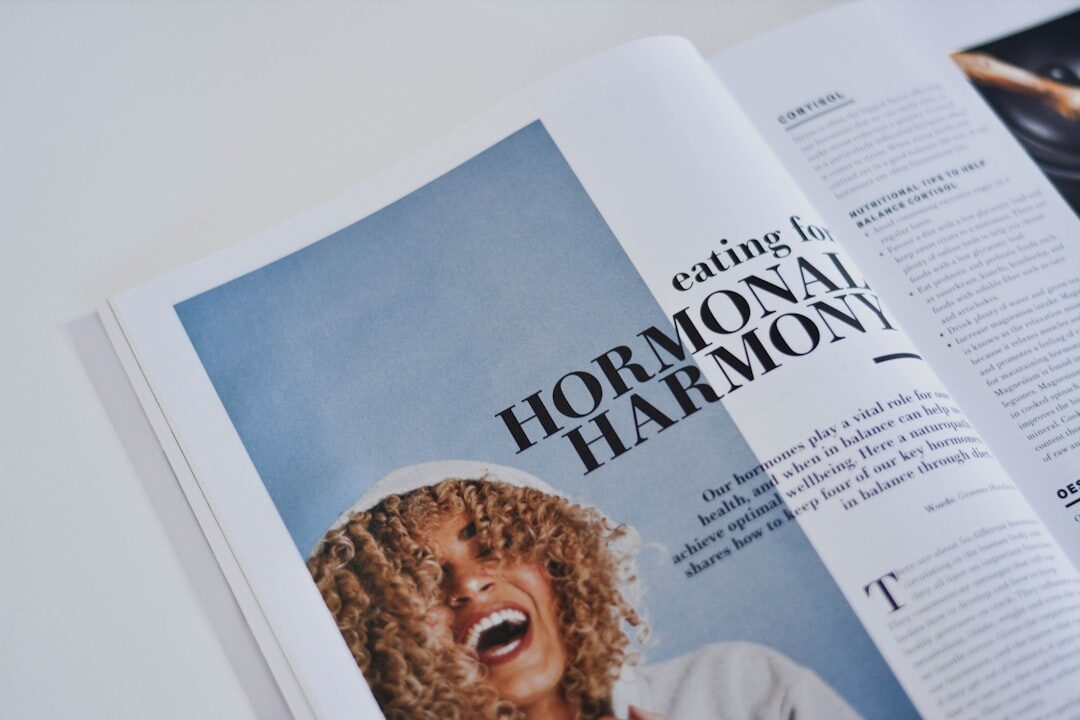 magazine pages spread